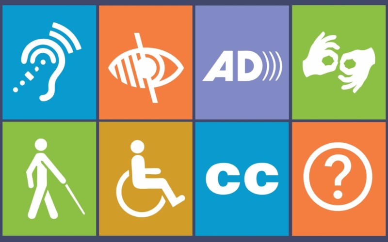 Website accessibility icons.